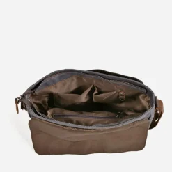 Sac Bandoulière Sac Besace^Besace en toile imperméable et en cuir véritable