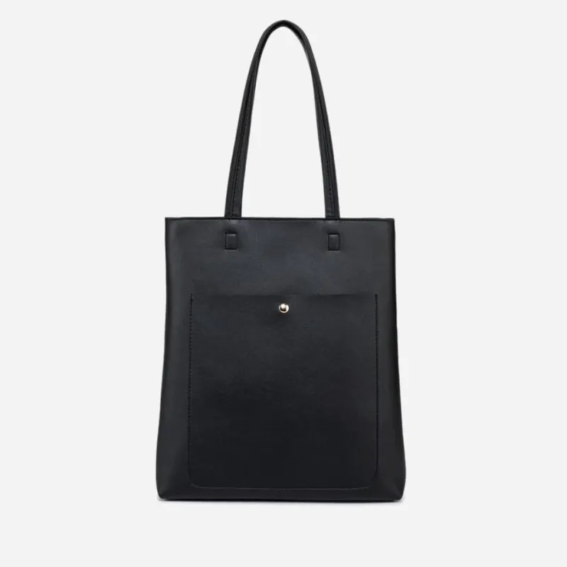 Sac Bandoulière Sac À Main|Sac Cabas Et Fourre-tout^Grand sac cabas format vertical noir