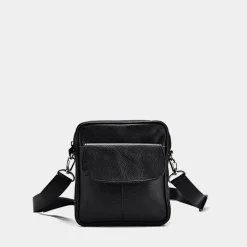 Sac Bandoulière Petite Sacoche Et Pochette^Petite sacoche homme en cuir véritable noir