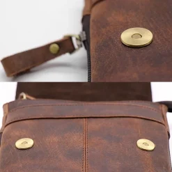 Sac Bandoulière Petite Sacoche Et Pochette^Petite sacoche homme en cuir pleine fleur