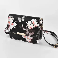 Sac Bandoulière Sac Besace^Sac à dos uni noir ou floral avec assorti