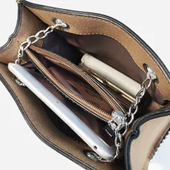 Sac Bandoulière Sac À Main^Sac à main à chaîne et perles façon cuir nubuck