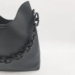 Sac Bandoulière Sac À Main^Sac à main bandoulière avec anse à chaîne grosse maille