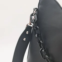 Sac Bandoulière Sac À Main^Sac à main bandoulière avec anse à chaîne grosse maille