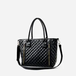 Sac Bandoulière Sac Cabas Et Fourre-tout^Sac à main cabas en cuir matelassé noir