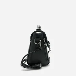 Sac Bandoulière Sac À Main|Sac Besace^Sac à main clouté en cuir avec languette