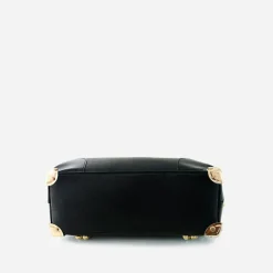 Sac Bandoulière Sac À Main|Sac Cabas Et Fourre-tout^Sac à main clouté en cuir avec dorure noir