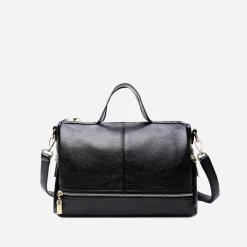 Sac Bandoulière Sac À Main^Sac à main clouté en cuir noir