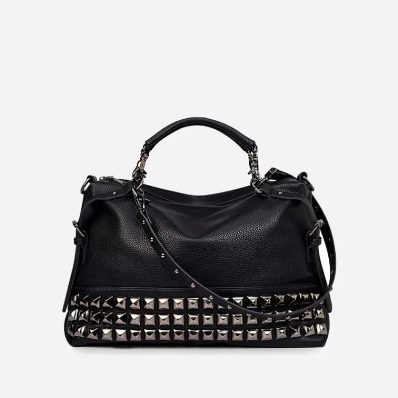 Sac Bandoulière Sac À Main|Sac Cabas Et Fourre-tout^Sac à main clouté en cuir pour femme