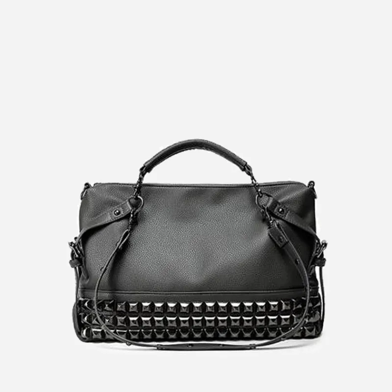 Sac Bandoulière Sac À Main|Sac Cabas Et Fourre-tout^Sac à main clouté en cuir pour femme