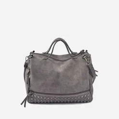 Sac Bandoulière Sac À Main^Sac à main clouté façon cuir nubuck