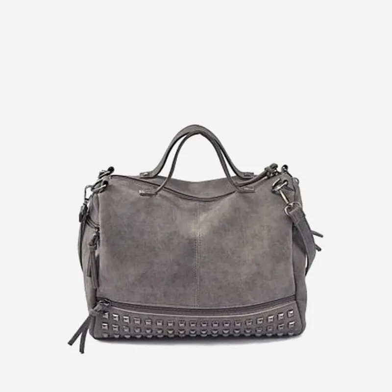 Sac Bandoulière Sac À Main^Sac à main clouté façon cuir nubuck