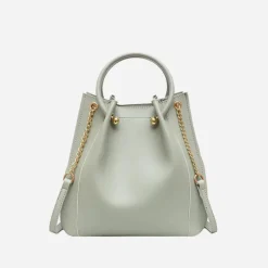 Sac Bandoulière Sac À Main^Sac à main plissé façon sac seau avec chaîne et dorure