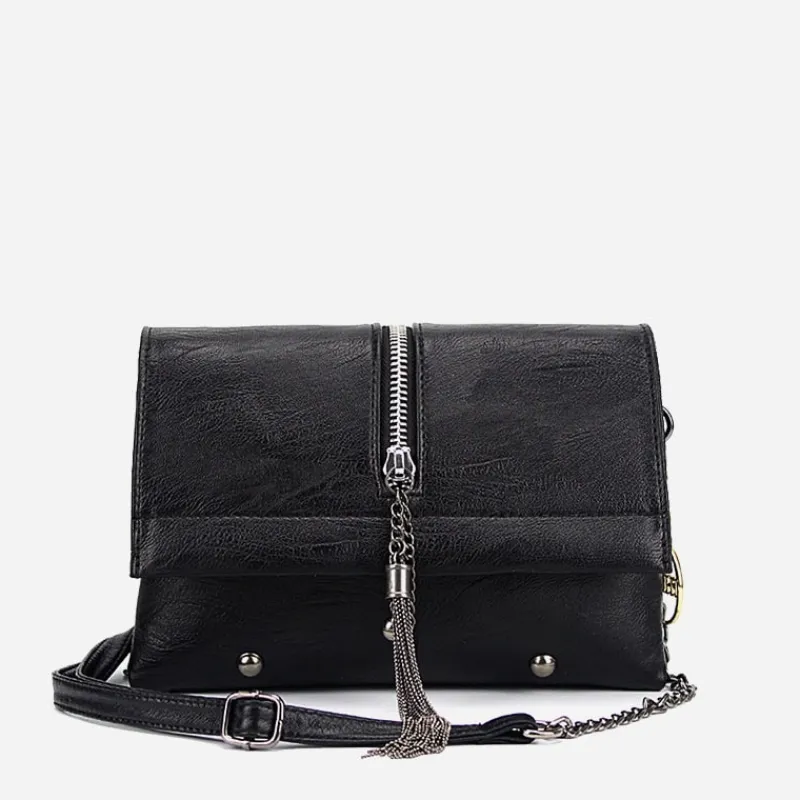 Sac Bandoulière Sac Besace^Sac besace cuir à chaîne