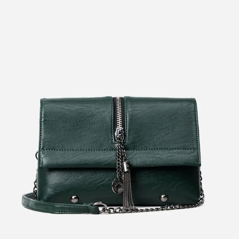 Sac Bandoulière Sac Besace^Sac besace cuir à chaîne