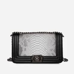 Sac Bandoulière Sac Besace^Sac besace cuir avec bandoulière à chaîne