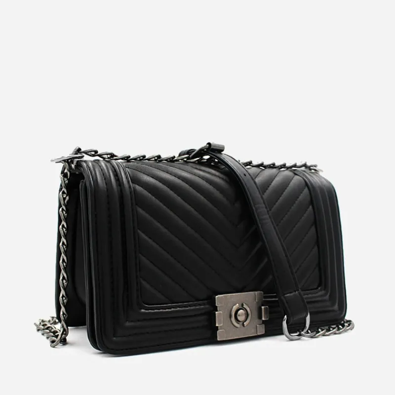 Sac Bandoulière Sac Besace^Sac besace cuir avec bandoulière à chaîne