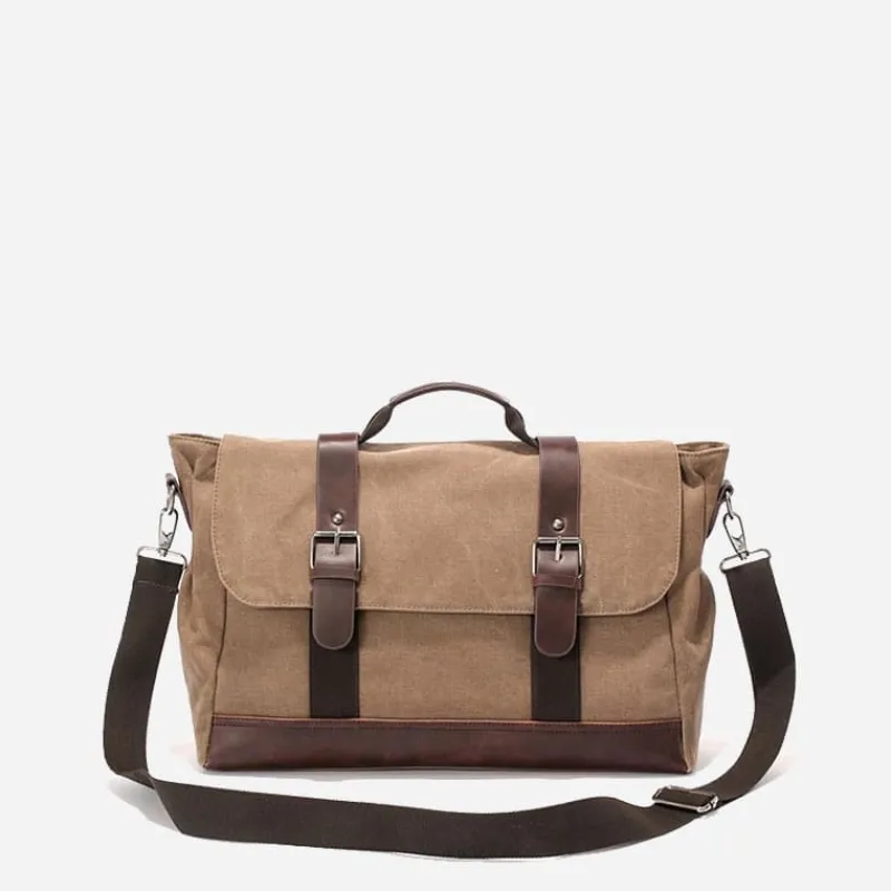 Sac Bandoulière Sacoche Et Porte-documents|Sac Besace^Sac besace pour homme en toile avec bandoulière et poignée