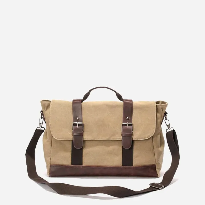 Sac Bandoulière Sacoche Et Porte-documents|Sac Besace^Sac besace pour homme en toile avec bandoulière et poignée