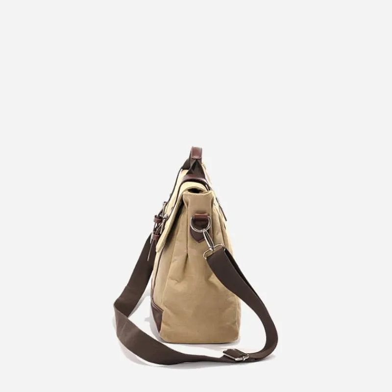 Sac Bandoulière Sacoche Et Porte-documents|Sac Besace^Sac besace pour homme en toile avec bandoulière et poignée