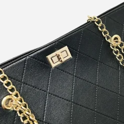Sac Bandoulière Sac Cabas Et Fourre-tout^Sac cabas à chaîne cuir petits grains ou matelassé