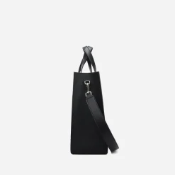 Sac Bandoulière Sac À Main|Sac Cabas Et Fourre-tout^Sac cabas en cuir avec anse asymétrique noir