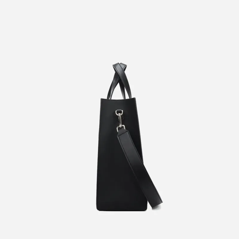 Sac Bandoulière Sac À Main|Sac Cabas Et Fourre-tout^Sac cabas en cuir avec anse asymétrique noir