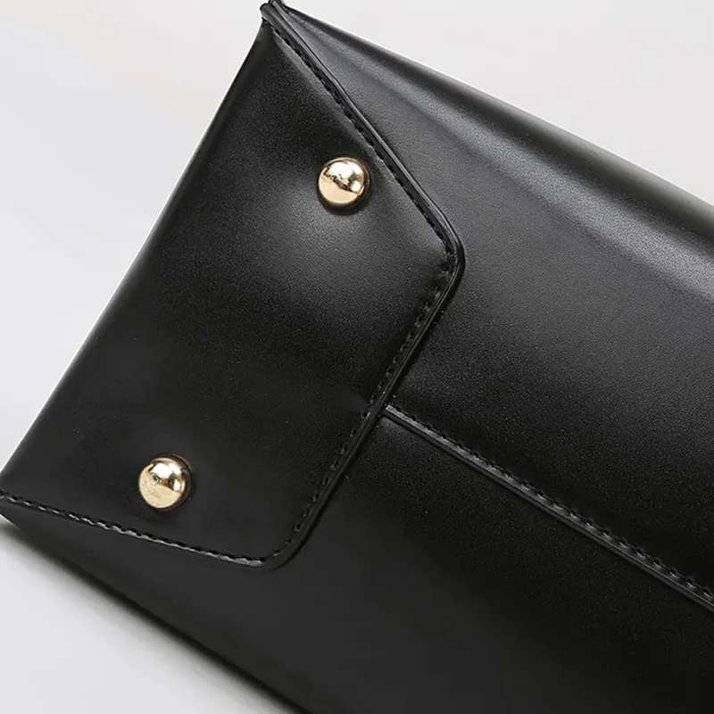 Sac Bandoulière Sac À Main|Sac Cabas Et Fourre-tout^Sac cabas en cuir avec anse asymétrique noir