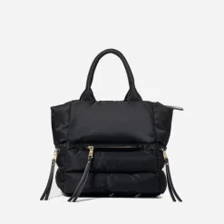 Sac Bandoulière Sac À Main|Sac Cabas Et Fourre-tout^Sac cabas rembourré coton noir