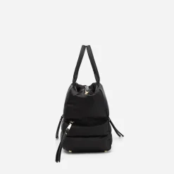 Sac Bandoulière Sac À Main|Sac Cabas Et Fourre-tout^Sac cabas rembourré coton noir