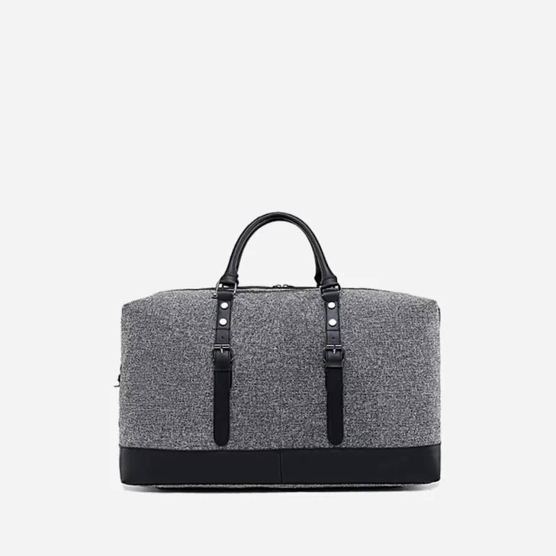 Sac Bandoulière Sac Voyage & Weekend|Sac Voyage & Weekend^Sac voyage 48h bi-matière en toile et cuir