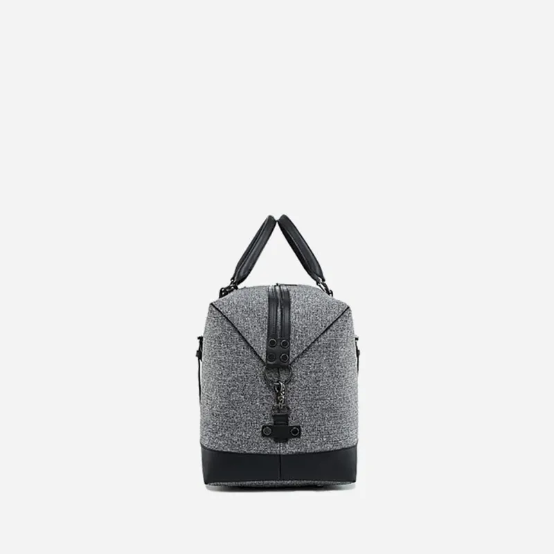 Sac Bandoulière Sac Voyage & Weekend|Sac Voyage & Weekend^Sac voyage 48h bi-matière en toile et cuir