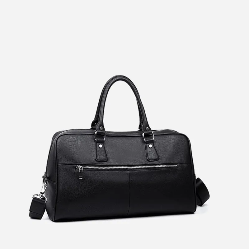 Sac Bandoulière Sac Voyage & Weekend^Sac voyage 48h en cuir noir