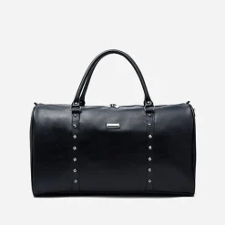 Sac Bandoulière Sac Voyage & Weekend^Sac voyage 48h et sac weekend en cuir noir clouté