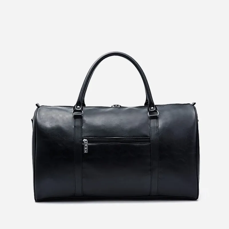 Sac Bandoulière Sac Voyage & Weekend^Sac voyage 48h et sac weekend en cuir noir clouté
