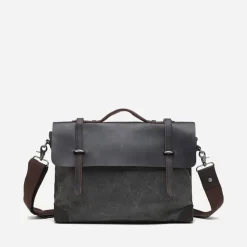 Sac Bandoulière Sacoche Et Porte-documents|Sac Besace^Sacoche besace bi-ton en toile et cuir véritable
