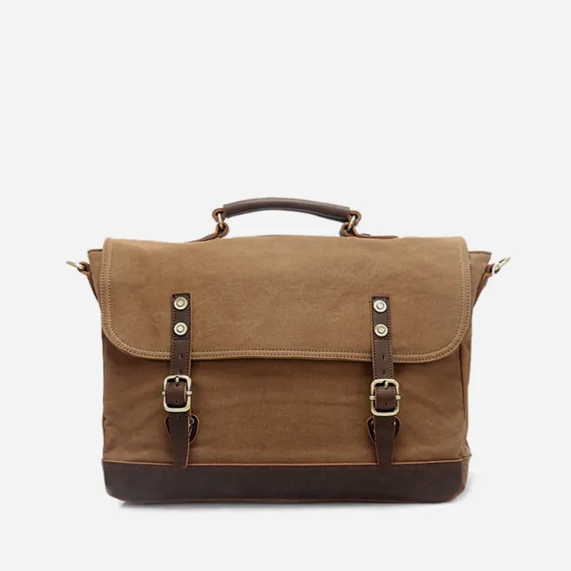 Sac Bandoulière Sacoche Et Porte-documents|Sac Besace^Sacoche besace en toile imperméable et cuir véritable