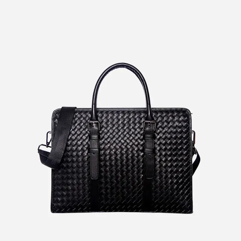 Sac Bandoulière Sacoche Et Porte-documents^Sacoche porte-documents cuir véritable tressé