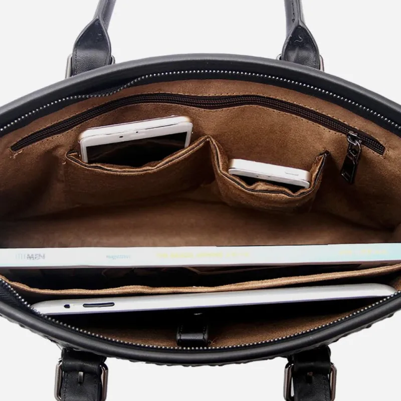 Sac Bandoulière Sacoche Et Porte-documents^Sacoche porte-documents cuir véritable tressé