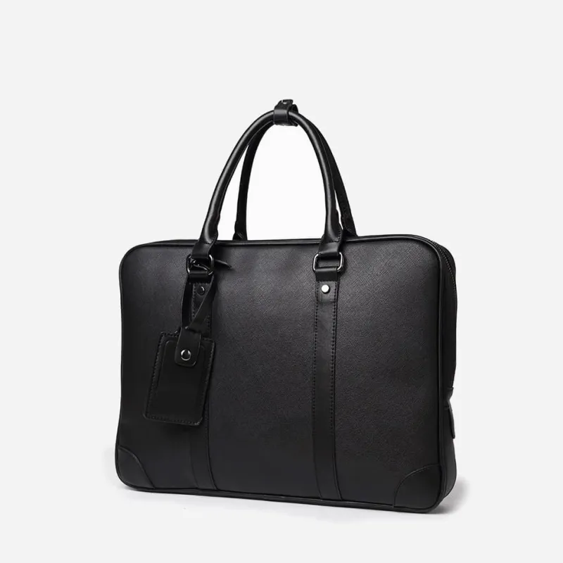 Sac Bandoulière Sacoche Et Porte-documents^Sacoche porte-documents ordinateur façon cuir saffiano noir
