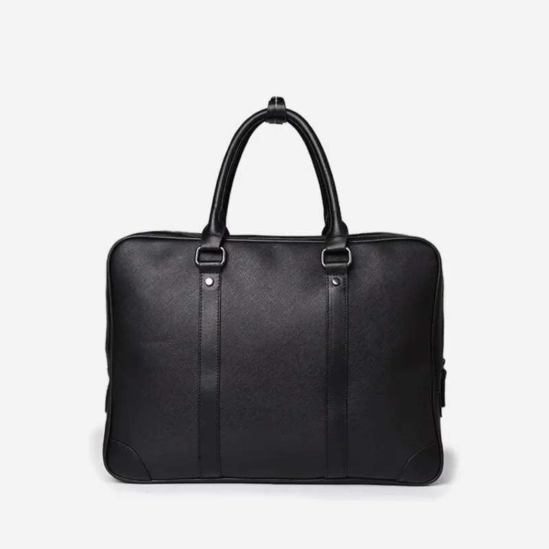 Sac Bandoulière Sacoche Et Porte-documents^Sacoche porte-documents ordinateur façon cuir saffiano noir