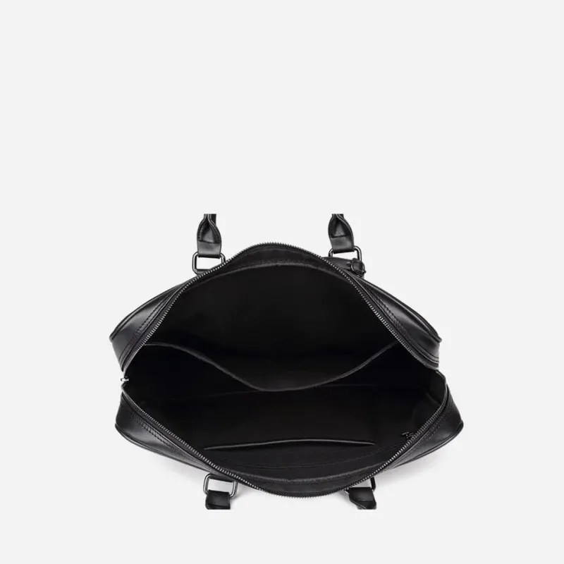 Sac Bandoulière Sacoche Et Porte-documents^Sacoche porte-documents ordinateur façon cuir saffiano noir