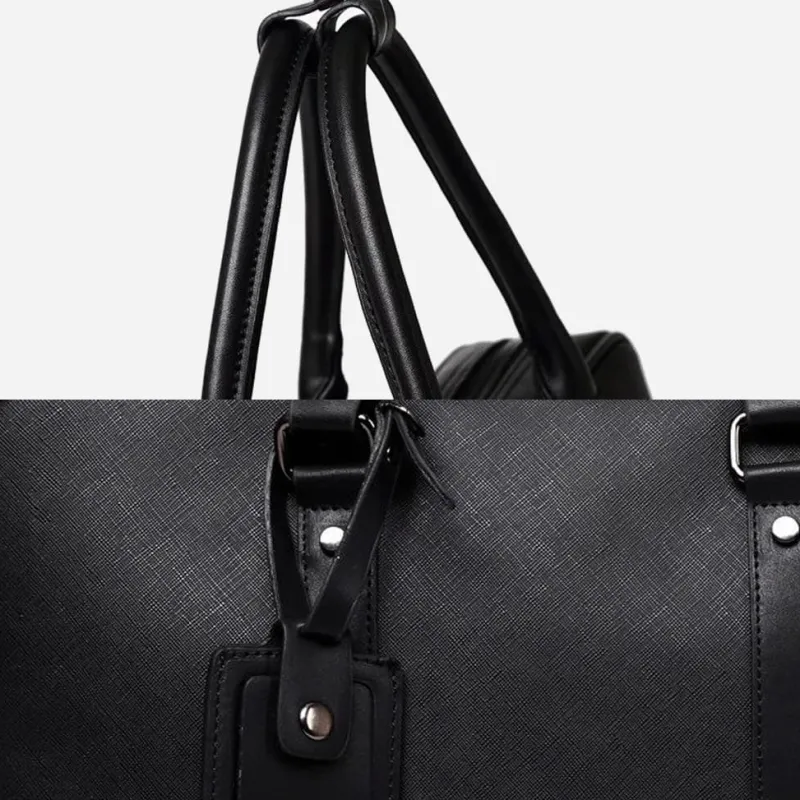 Sac Bandoulière Sacoche Et Porte-documents^Sacoche porte-documents ordinateur façon cuir saffiano noir