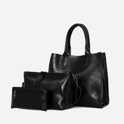Sac Bandoulière Sac À Main|Sac Cabas Et Fourre-tout^Set de sacs cuir pour femme et petite maroquinerie assortie